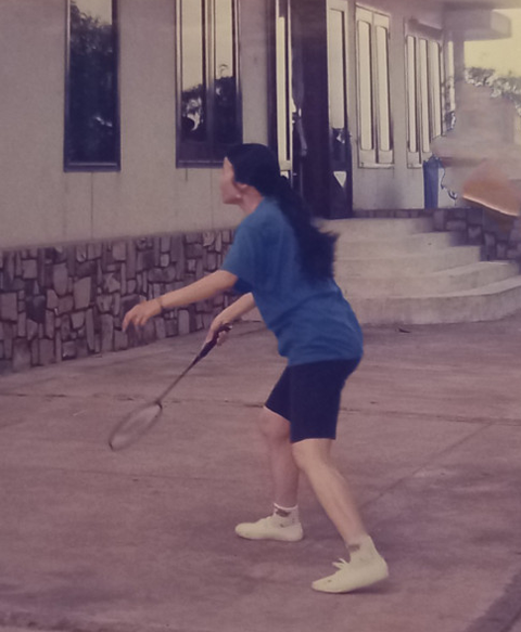 Bà luôn tham gia các phong trào thể thao